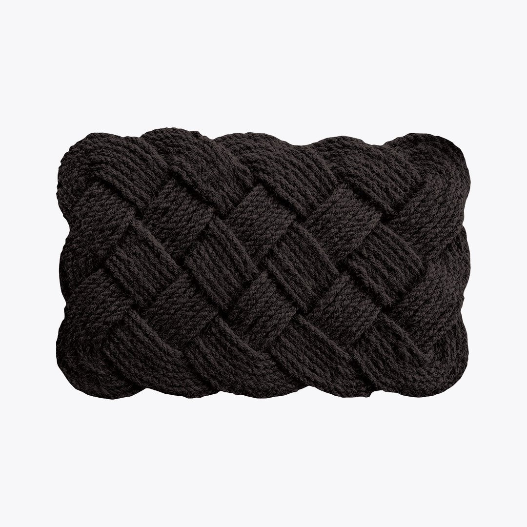 Coir Knot Black Doormat Designs