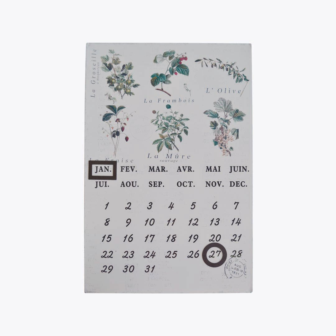 Botanical Metal Calendar